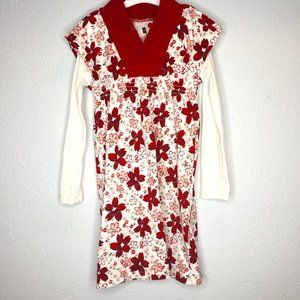 Tea Collection Kichi Double Decker Dress, girl's size 6 100% cotton.
